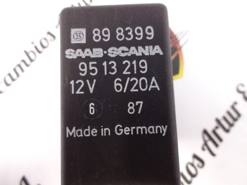 Relé Relais Rele  Relay SAAB-SCANIA 9513219 898399 12V 6/20A
