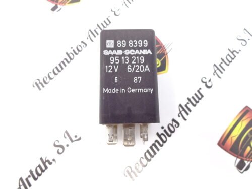 Relé Relais Rele  Relay SAAB-SCANIA 9513219 898399 12V 6/20A