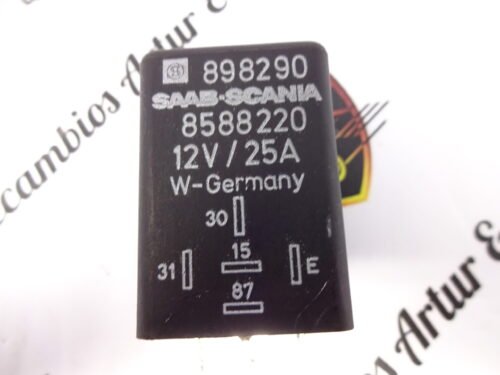 Relé Relais Rele Relay SAAB-SCANIA 8588220 898290 12V/25A