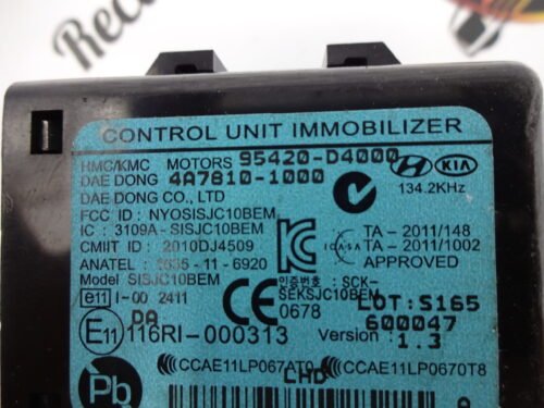 Control Unit IMMOBILIZER KIA 95420D4000 4A7810-1000 95420-D4000