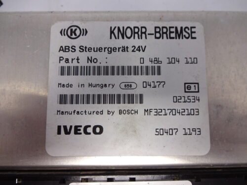 Centralita Knorr-BREMSE ABS  IVECO 0486104110 504071193