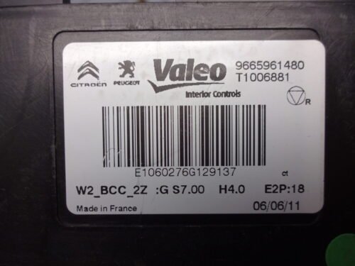 Unidad de control  Peugeot Citroen  9665961480 T1006881