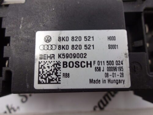 Resistencia de calentamiento  Audi 8K0820521 8KO820521 F011500024