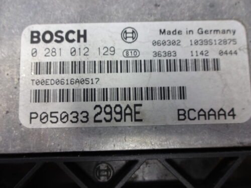 Centralita del motor  Chrysler Dodge 0281012129 P05033299AE 05033299 AE