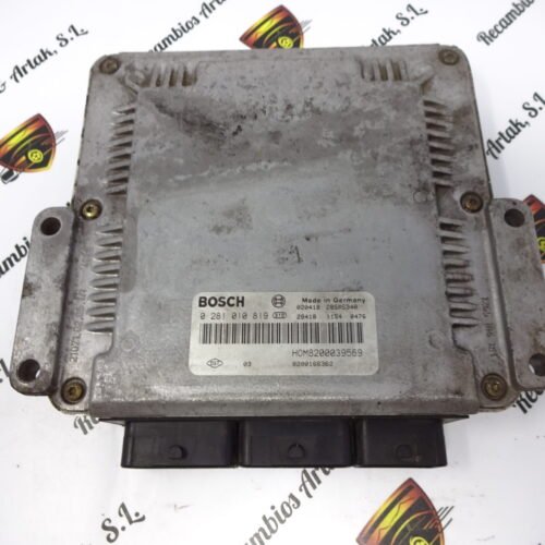 Centralita del motor  Renault  0281010819  HOM8200039569 8200166362