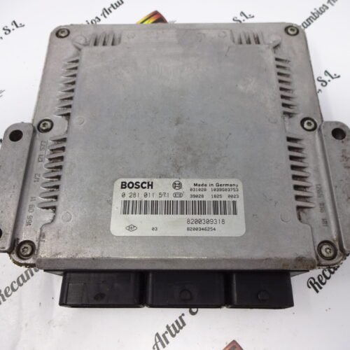 Centralita del motor  Renault Laguna 0281011571 8200309318 8200346254