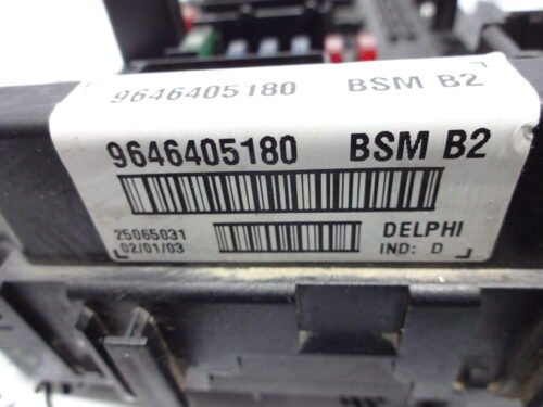 BSM Caja de fusibles Citroen Peugeot 9646405180 BSM B2