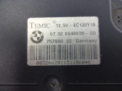 Controlador del ventilador BMW E64 67.32 6946638-00 67326946638-00 12.5V 885003262