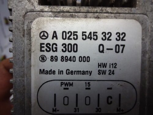 Controlador del ventilador eléctrico Mercedes A0255453232 ESG300 Q-07 898940000