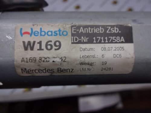Motor techo  Mercedes Clase B A1698202542 1711758A A1688204110 0390200003
