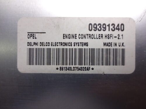 09391340 Centralita del motor Opel Astra Vectra Zafira 09391340 DELPHI DELCO HSFI-2.1