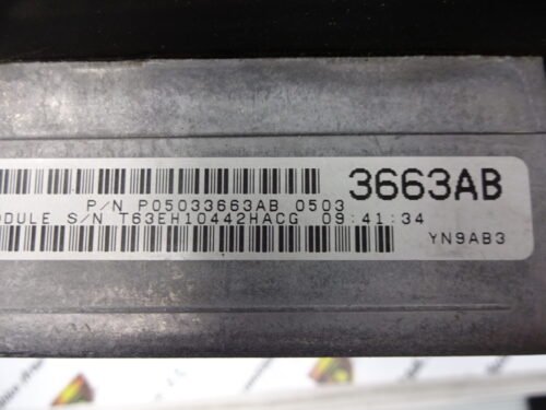 Centralita del motor CHRYSLER P05033663AB 05033663AB