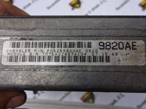 Centralita del motor Chrysler PT Cruiser P05269820AE 05269820AE 05269821AC
