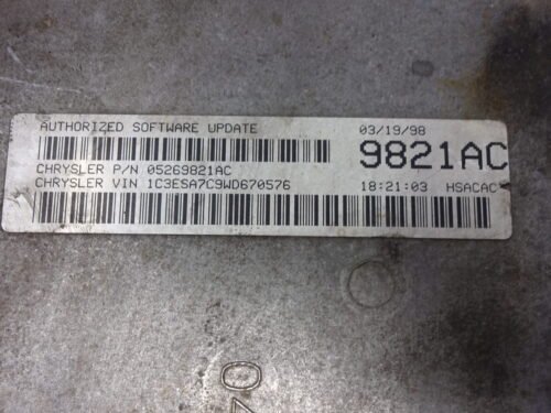 Centralita del motor Chrysler PT Cruiser P05269820AE 05269820AE 05269821AC