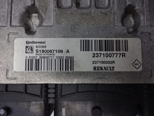 Centralita del motor Nissan Note RENAULT S180067109A 237100777R 237100033R