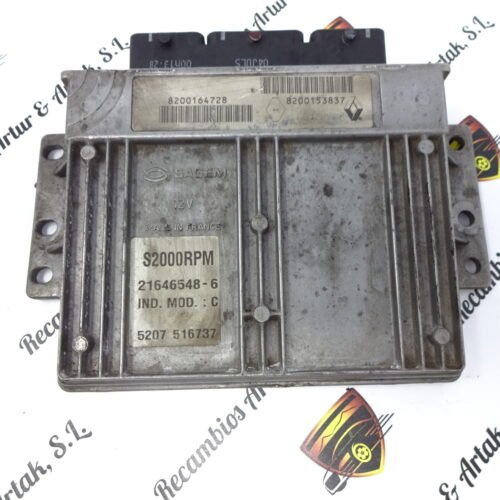 Centralita del motor  RENAULT  8200164728 8200153837 21646548-6