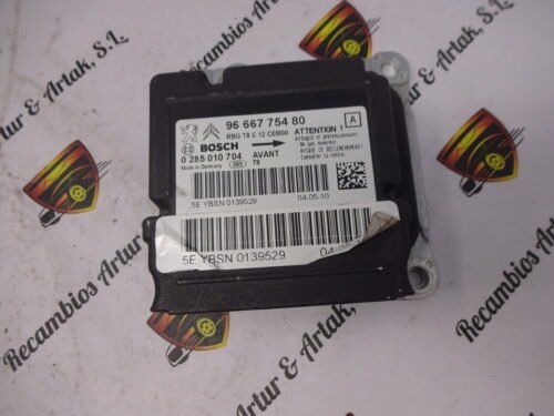 Airbag Centralita Peugeot 3008 9666775480 0285010704 AVANT