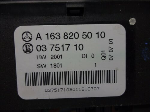 Botonera Elevalunas Mercedes ML W163 A1638205010 03751710 A 163 820 50 10