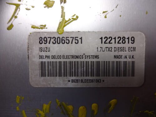 L/TX2 DELPHI 8973065751 12212819 Centralita del motor Opel Astra 1.7 L/TX2 DELPHI 8973065751 12212819