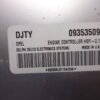 Centralita del motor Opel Astra Corsa Zafira Vectra  DJTY 09353509 HSFI-2.1