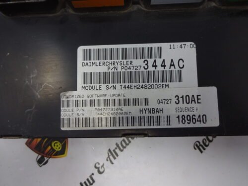 Centralita del motor Chrysler Voyager 04727310AE P04727310AE P04727344AC