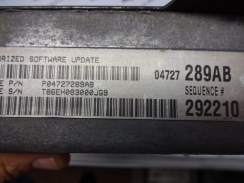 Centralita del motor  Chrysler Voyager P04727289AB 04727289AB