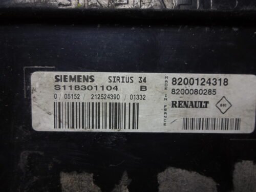 Centralita del motor Renault Scenic S118301104B 8200124318 8200080285