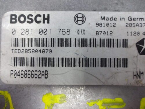 Centralita del motor  Chrysler Grand Voyager  0281001768 P04686662AB