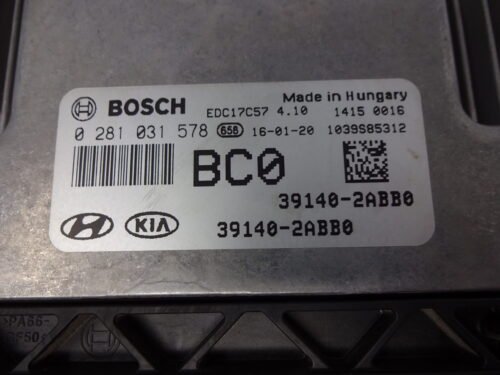 Centralita del motor  Hyundai Tucson 0281031578 391402ABB0 39140-2ABB0