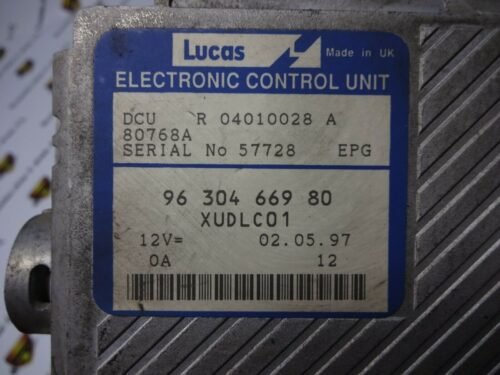 Centralita del motor Peugeot 9630466980 R04010028a XUDLC01 12V LUCAS