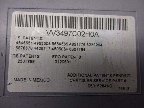Luz Interior Chrysler 300M 4546551 4505054 5239264 4953305 05016284AG