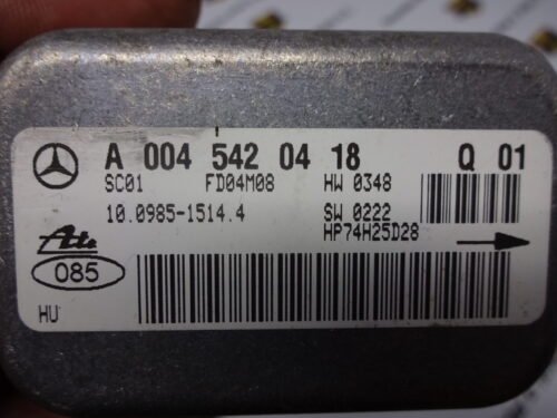 A0045420418 Q01 10098515144 Sensor de guiñada Mercedes-Benz CLK W209 W203 A0045420418 Q01 10098515144