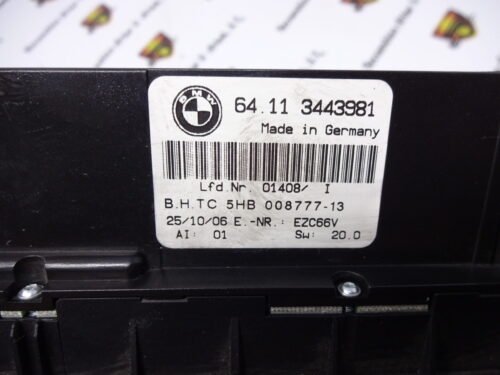 Clima panel de control  BMW X3 X5 64113443981 64.11 3443981 5HB008777-13