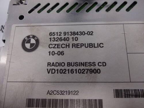 Radio CD BMW X3 X5 65129138430-02 13264010 A2C53219122 BMWRCD114-02