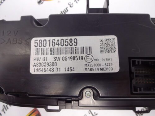 Clima panel de control Iveco Daily 5801640589 A83039300