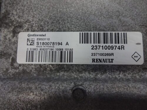 Centralita del motor  Renault 237100974R 237100269R S180078194A