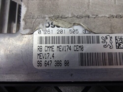 Centralita del motor Peugeot CITROEN MEV17.4 0261201505 9664738680