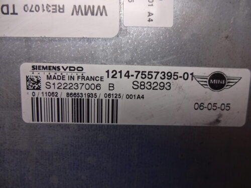 Centralita del motor MINI 1214-7557395-01 1214755739501 S122237006B