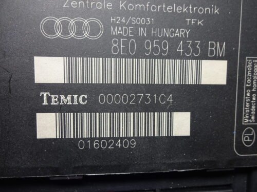 Controlador Confort  Audi 8E0959433BM 00002731C4  8EO959433BM