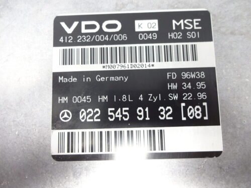 0225459132 412232004006 Centralita del motor Mercedes Clase C W202 S202 C180 0225459132 412232004006
