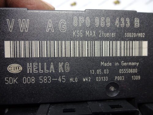 Controlador Confort Audi 8P0959433B  5DK008583-45 8PO959433B