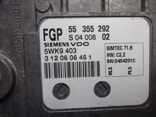 Centralita del motor  OPEL Saab 55355292 5WK9403