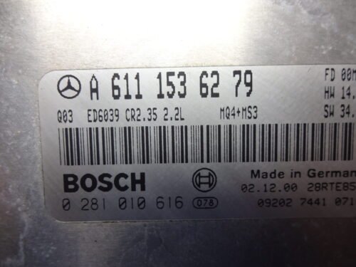 Centralita del motor Mercedes Sprinter 0281010616 A6111536279 A 611 153 62 79