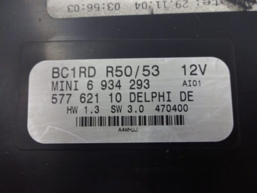 Unidad de control BMW Mini Cooper 6934293 57762110 BC1RD R50/53