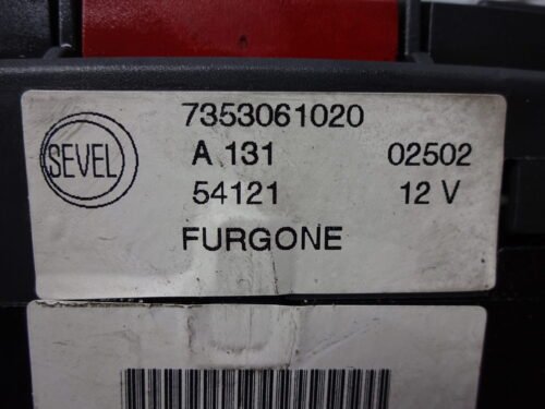 Interruptor de emergencia  Fiat Ducato Citroen Peugeot FURGONE 7353061020 A131