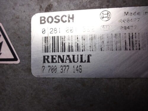 Centralita del motor  Renault Mascot BOSCH 7700377148 0 281 001 892 0281001892