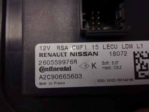 Controlador de Xenon Renault Kadjar NISSAN 260559976R A2C90665603