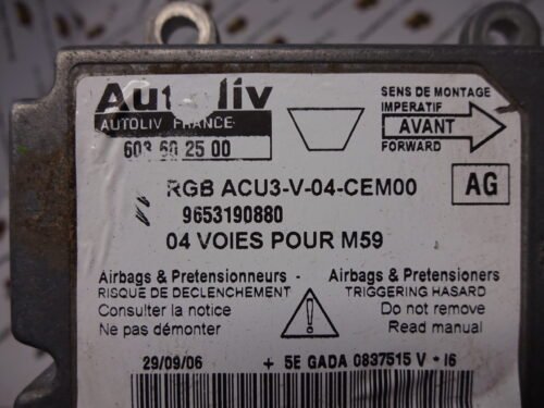 Unidad de control Peugeot Citroen ACU3-V-04-CEM00 603602500 9653190880 (AG)