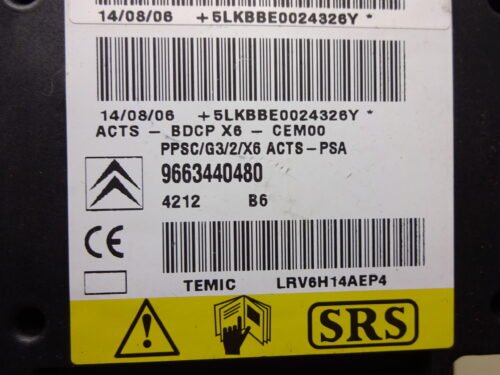 Unidad de control  CITROEN C6 9663440480 ACTS-PSA