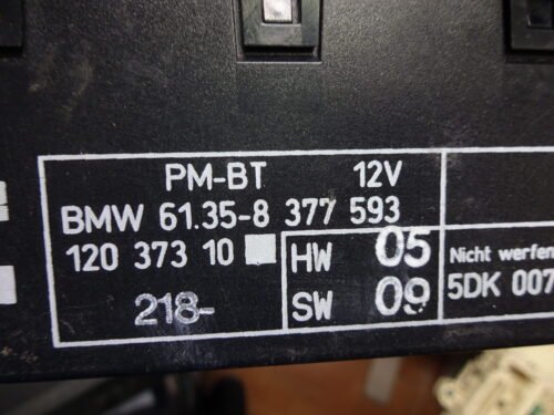 Unidad de control  BMW  61358377593 61.35-8377593 5DK007358-12